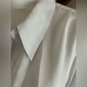 💜SOLD💜NWOT Lovely Ecru Clothing Silky Dress Blouse